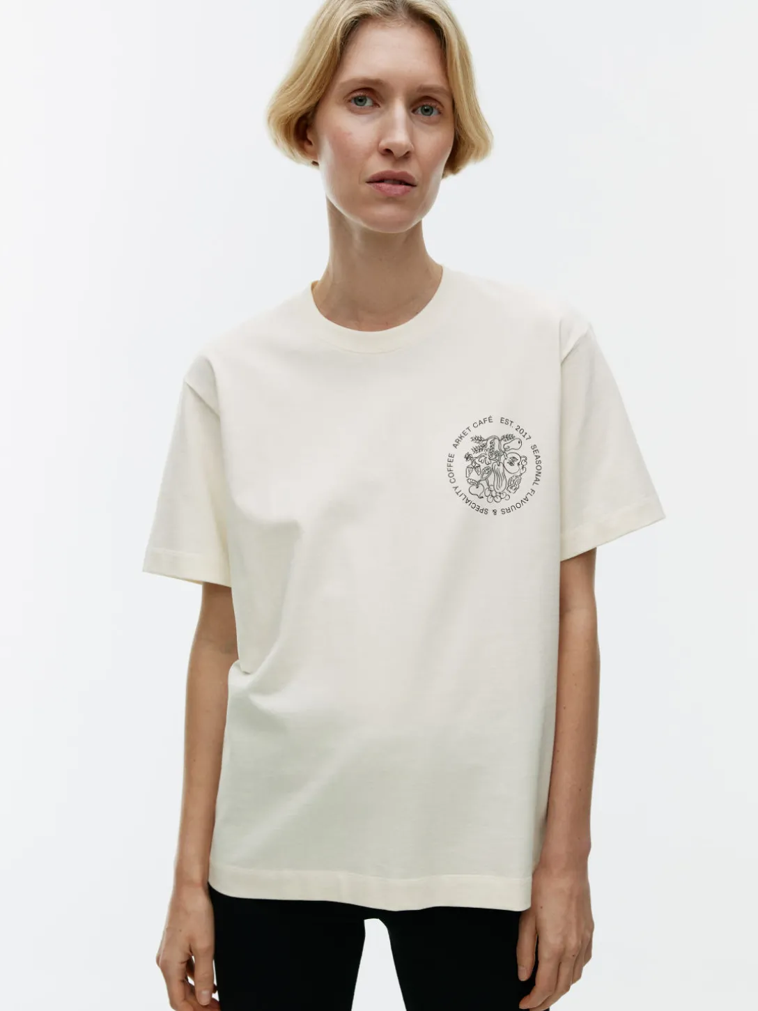 ARKET CAFÉ T-shirt Med Tryck