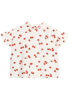 Blus I Bomullsmuslin