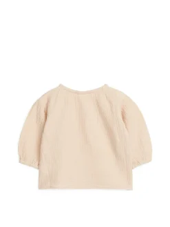 Blus I Bomullsmuslin