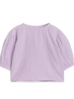 Blus I Bomullsmuslin