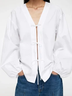 Blus Med Puffärm