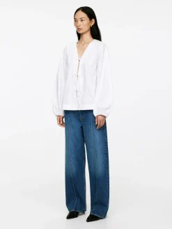 Blus Med Puffärm