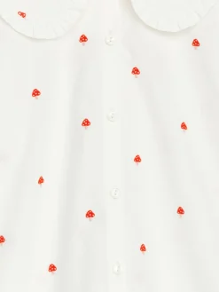 Blus Med Volangkrage