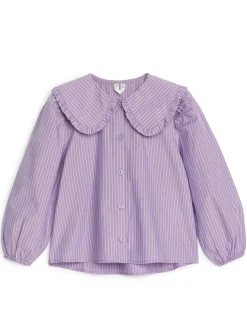 Blus Med Volangkrage