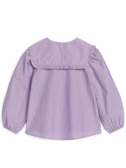 Blus Med Volangkrage