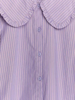 Blus Med Volangkrage