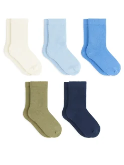 Bomullsstrumpor, 5-pack