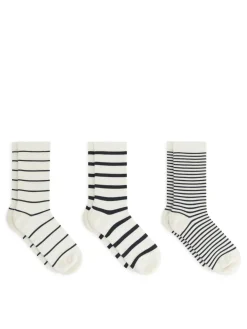 Bomullstrumpor, 3-pack