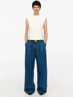 Byxa I Denim Med Vida Ben