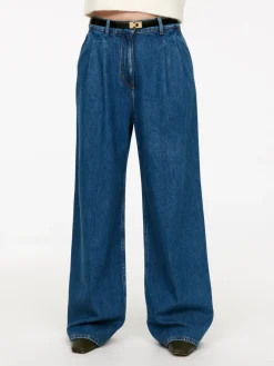 Byxa I Denim Med Vida Ben