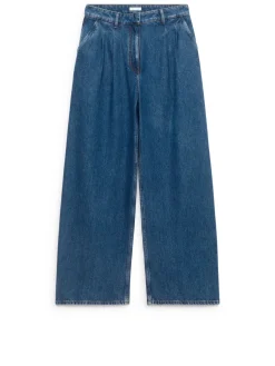 Byxa I Denim Med Vida Ben