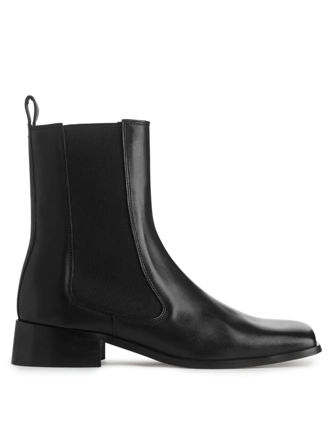 Chelseaboots Med Fyrkantig Tå
