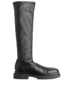 Chunky Läderboots