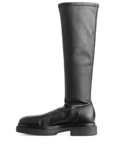 Chunky Läderboots