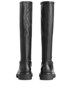 Chunky Läderboots