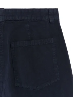 Croppade Chinos I Bomull Och Linne