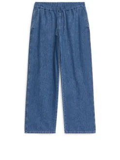 Denimbyxa Med Dragsko
