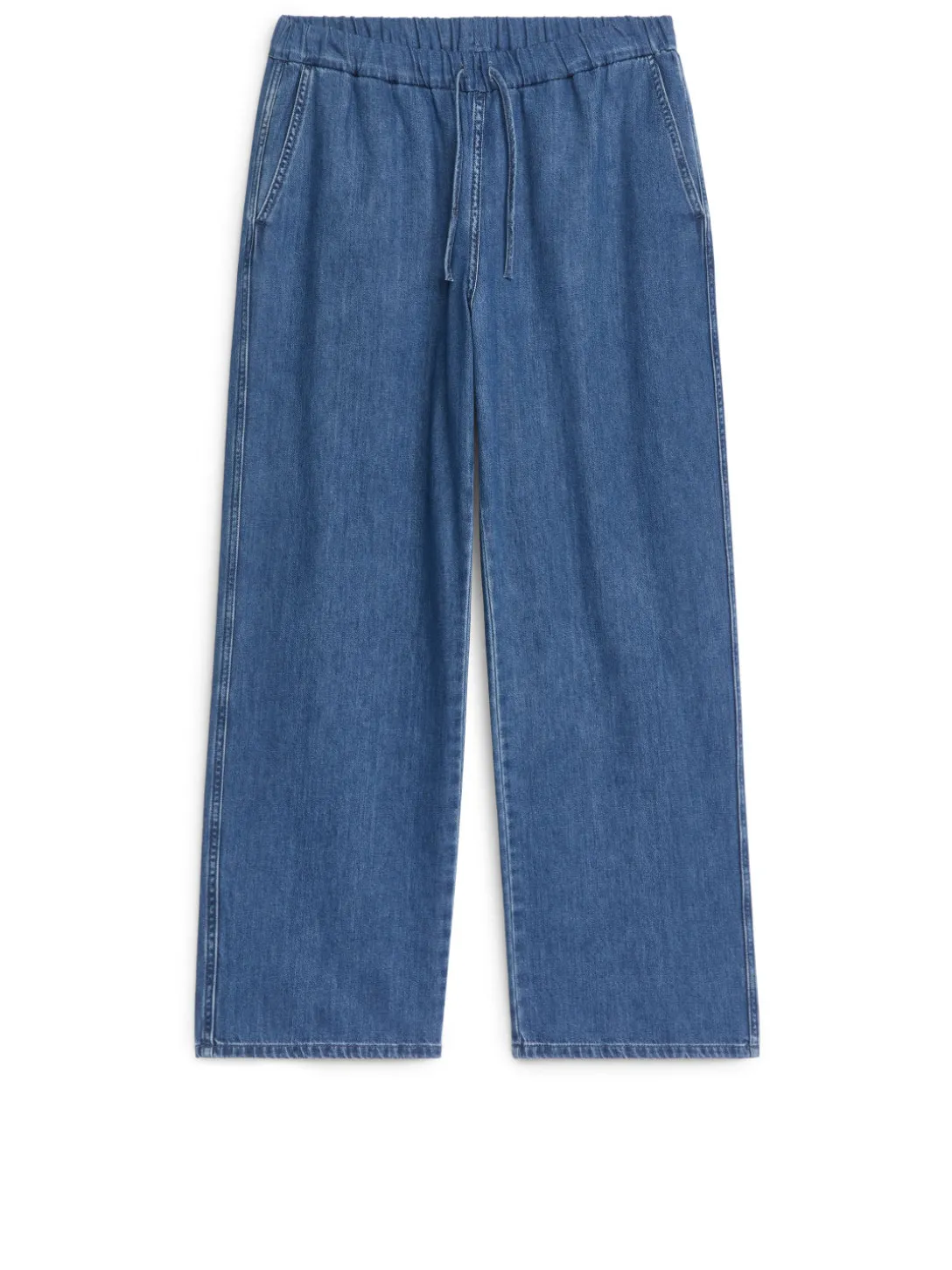 Denimbyxa Med Dragsko