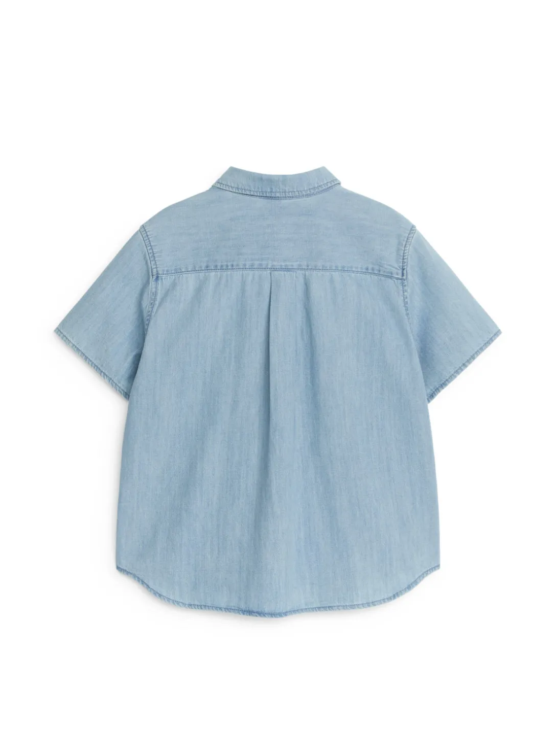 Denimskjorta Med Kort ärm
