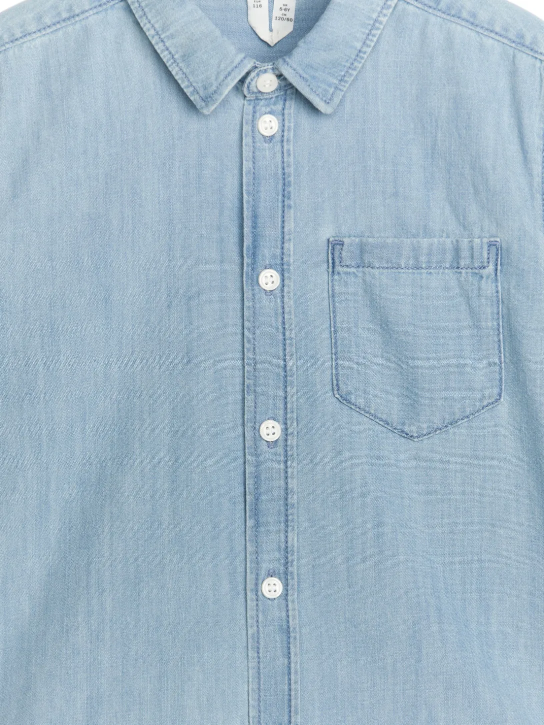Denimskjorta Med Kort ärm