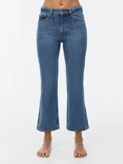 FERN CROPPED Utsvängda Stretchjeans