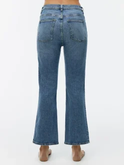 FERN CROPPED Utsvängda Stretchjeans