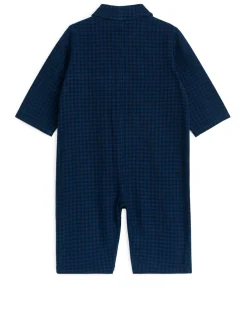 Ginghamrutig Jumpsuit I Flanell