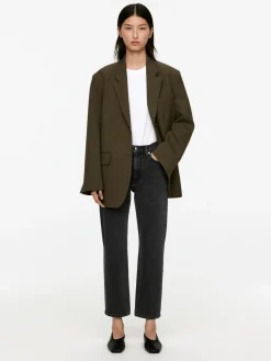 JADE CROPPED Smala Stretchjeans