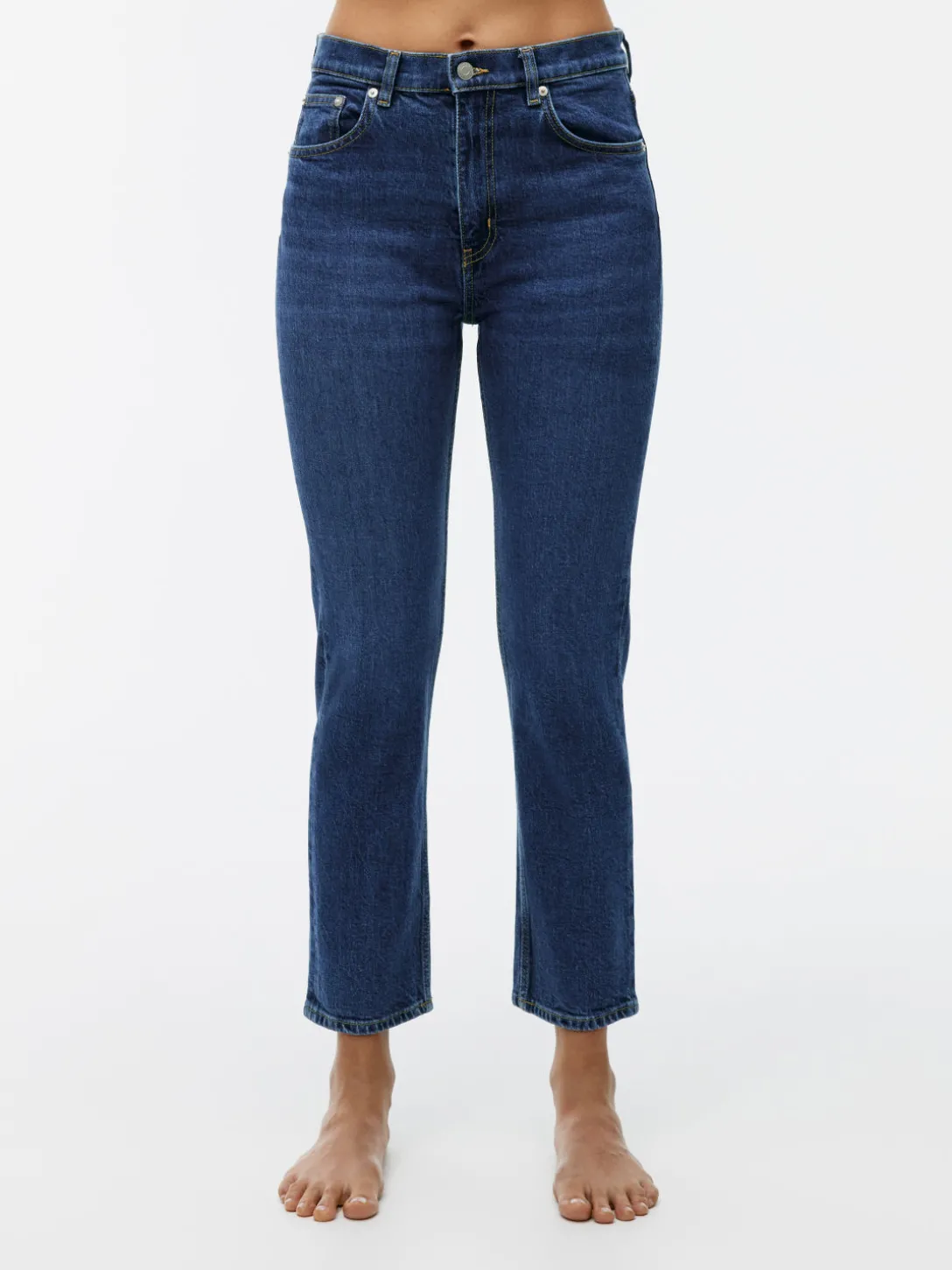 JADE CROPPED Smala Stretchjeans