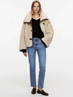 JADE CROPPED Smala Stretchjeans