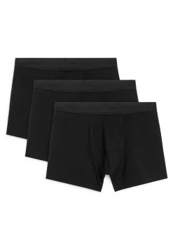 Kalsonger I Trikå Med Långa Ben, 3-pack