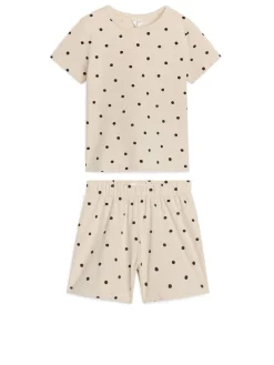 Kort Pyjamas I Trikå