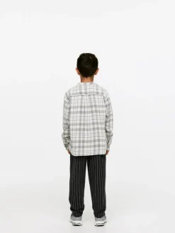 Kritstrecksrandiga Sweatpants I Bomull