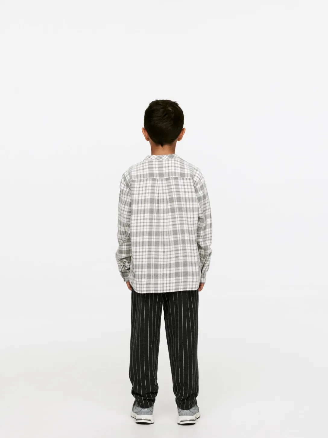 Kritstrecksrandiga Sweatpants I Bomull