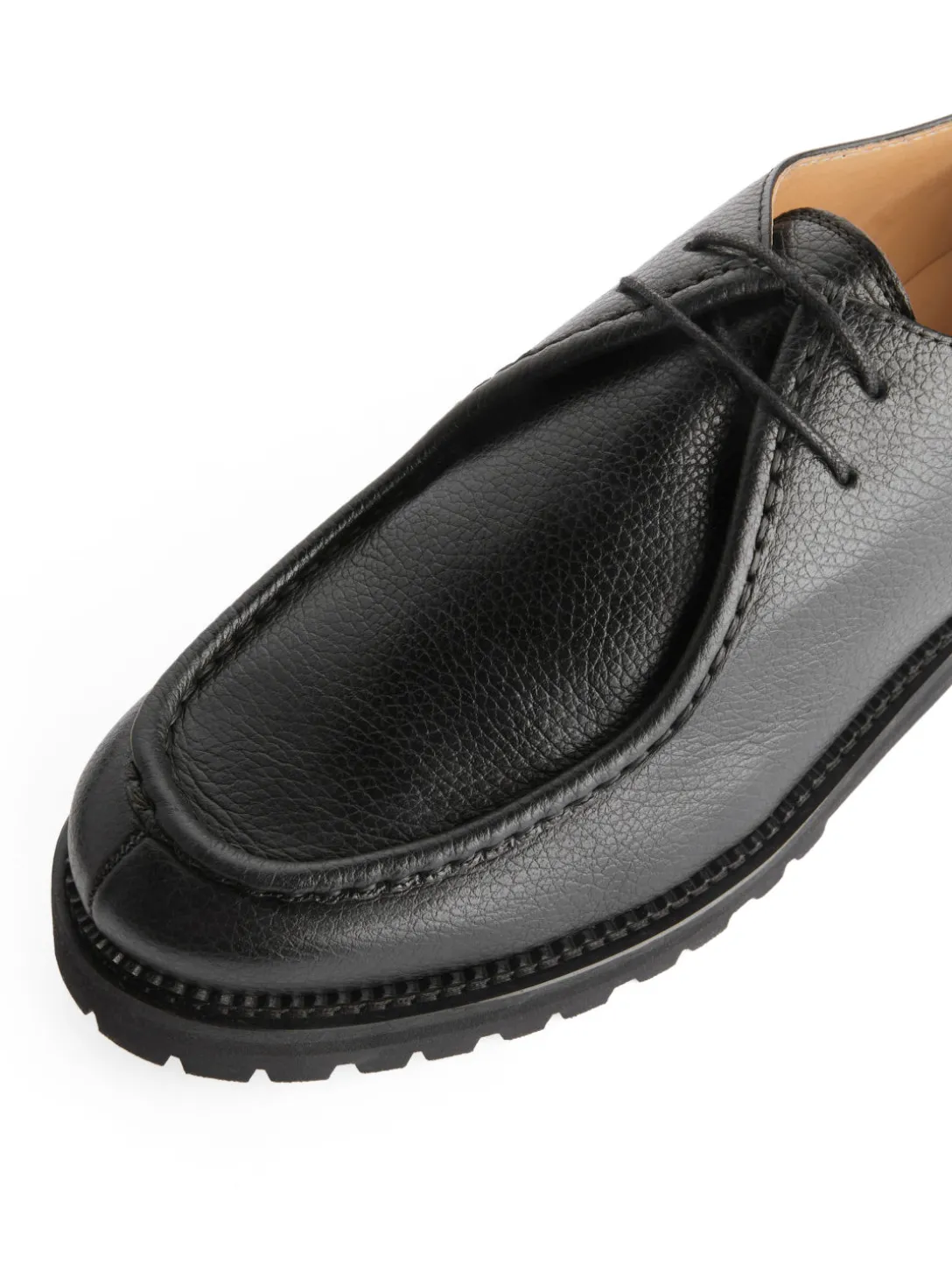 Läderskor Med Moc-toe
