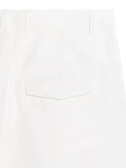 Linneshorts Med Hög Midja