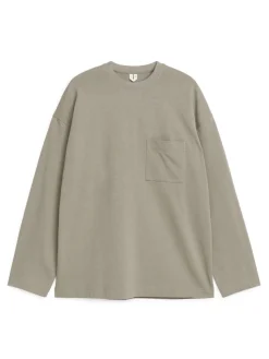 Långärmad T-shirt I Bomull
