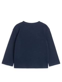 Långärmad T-shirt I Linneblandning