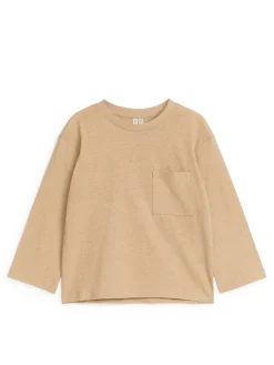 Långärmad T-shirt I Linneblandning