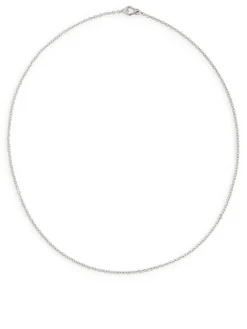 Medeltjockt Kedjehalsband I Sterlingsilver