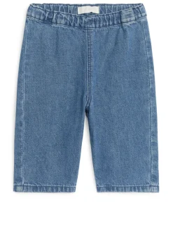 Mjuka Byxor I Denim
