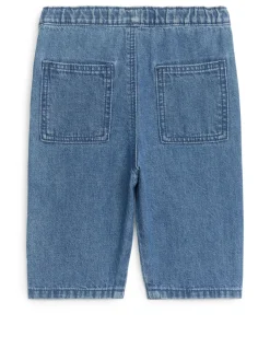 Mjuka Byxor I Denim
