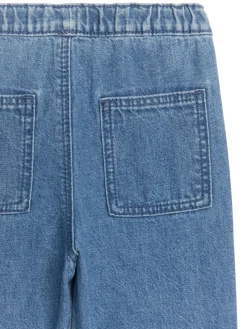 Mjuka Byxor I Denim