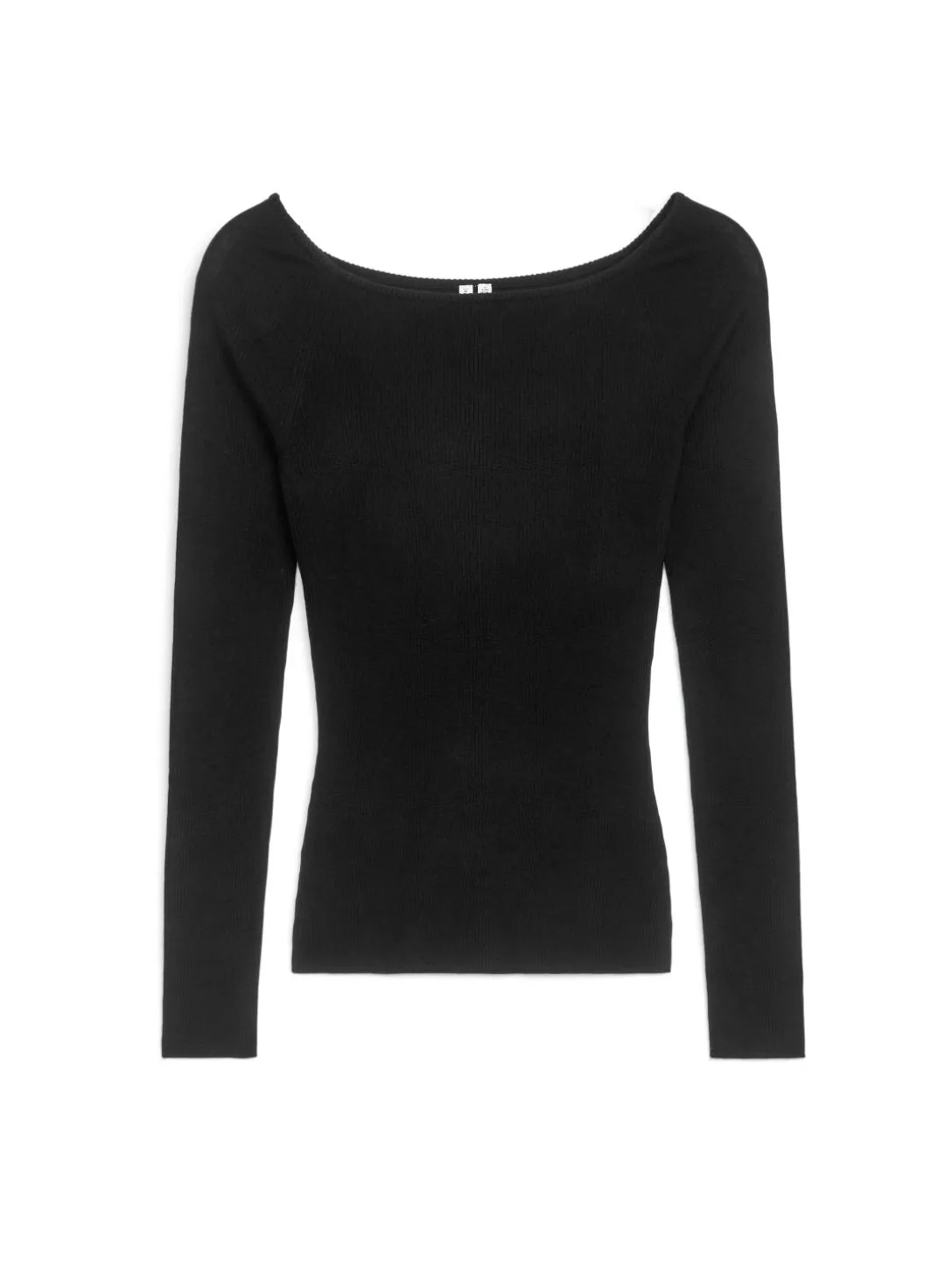 Off-shoulder-topp I Ullblandning