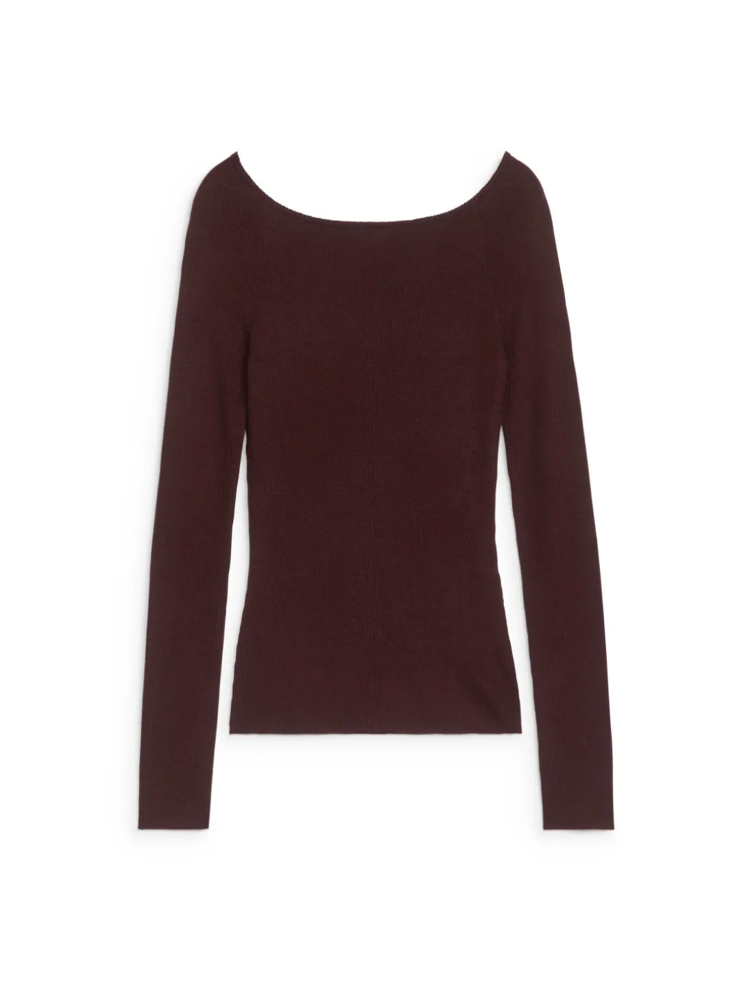 Off-shoulder-topp I Ullblandning