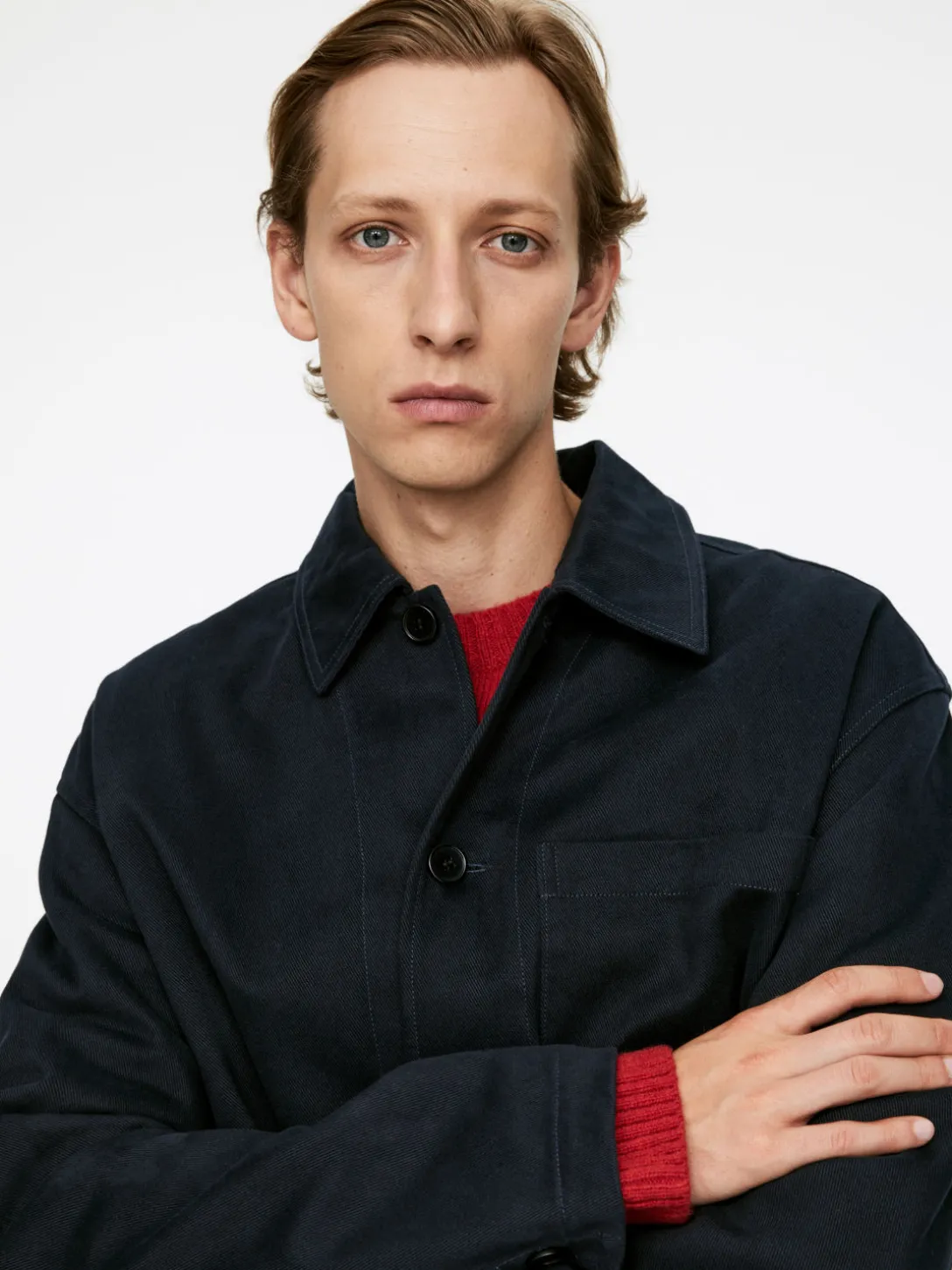 Overshirt I Bomull Och Lyocell