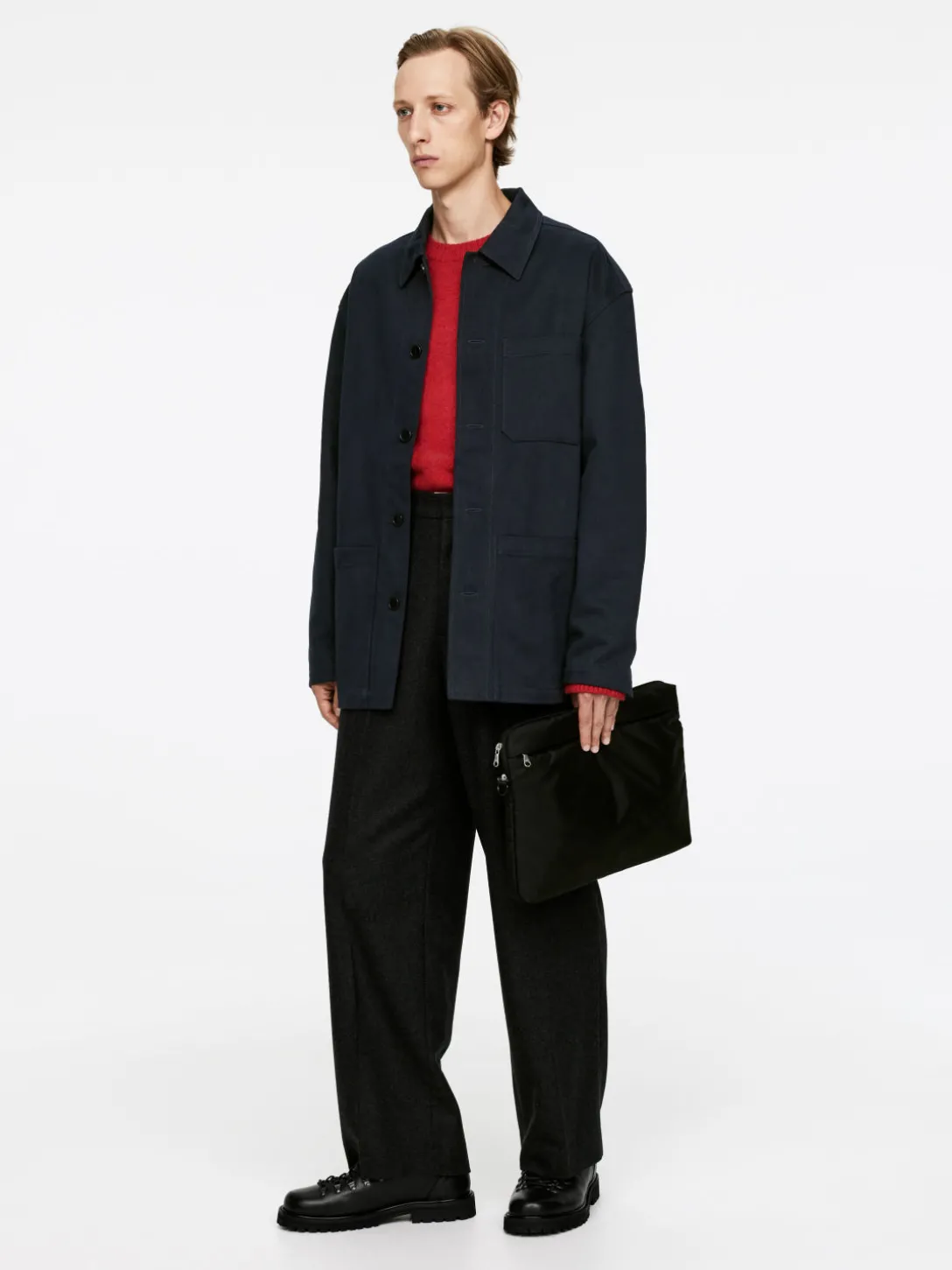 Overshirt I Bomull Och Lyocell