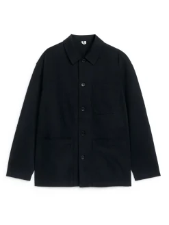 Overshirt I Bomull Och Lyocell