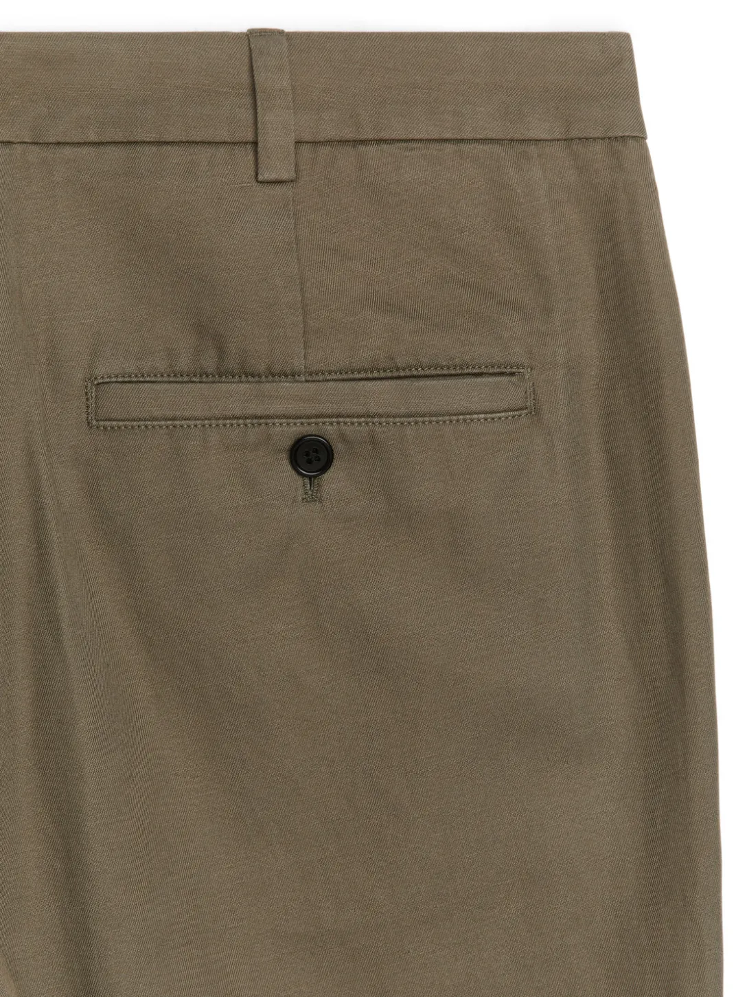 Regular Cropped Byxa I Bomull Och Linne