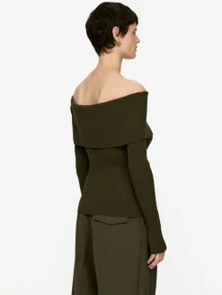 Ribbad Off Shoulder-topp